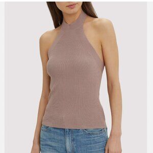 Intermix Anya Blush High Neck Halter top